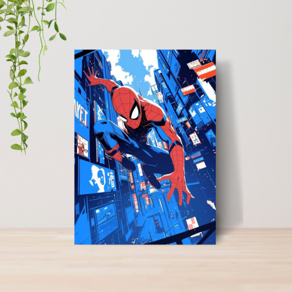 Quadro Homem Aranha Spider Man Geek A4 | Placa MDF 01