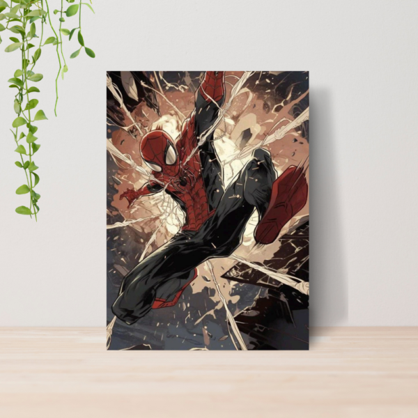 Quadro Homem Aranha Spider Man Geek A4 | Placa MDF 10