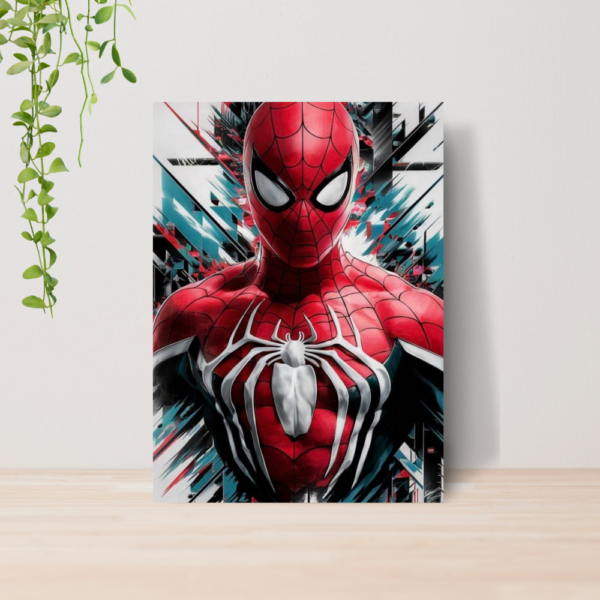 Quadro Homem Aranha Spider Man Geek A4 | Placa MDF 04
