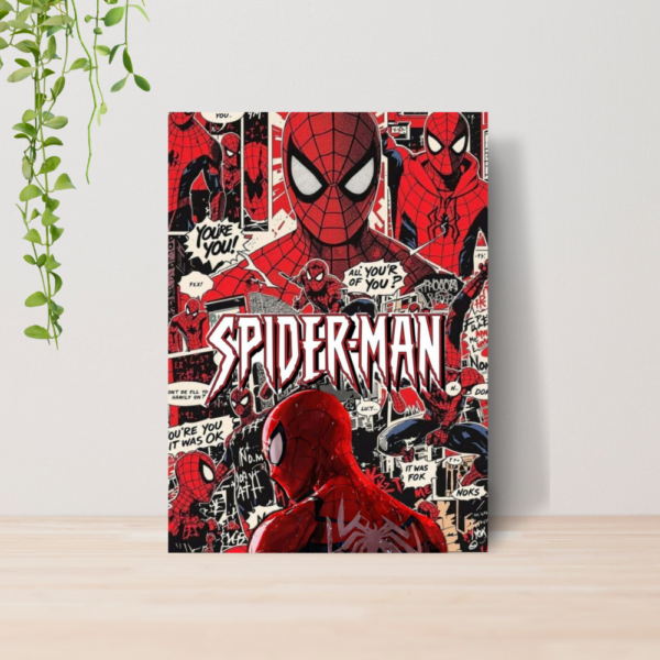 Quadro Homem Aranha Spider Man Geek A4 | Placa MDF 09