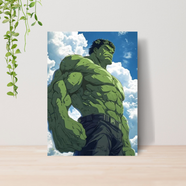Quadro Hulk Marvel Vingadores Heroi A4 | Placa MDF 01
