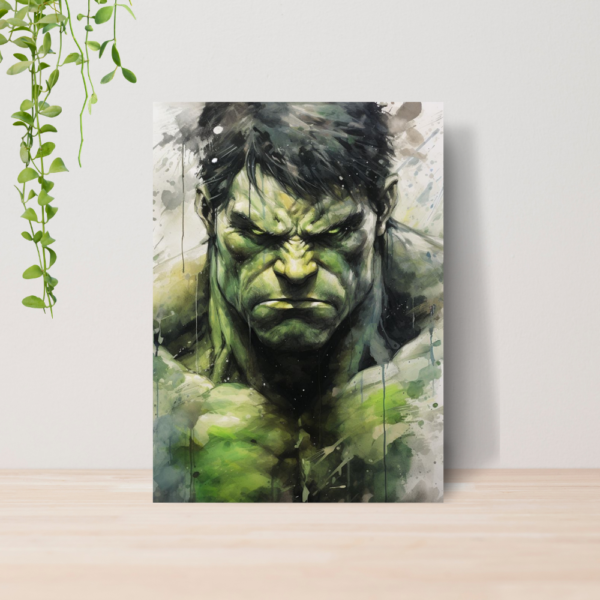 Quadro Hulk Marvel Vingadores Heroi A4 | Placa MDF 02