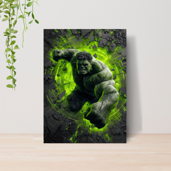 Quadro Hulk Marvel Vingadores Heroi A4 | Placa MDF 03