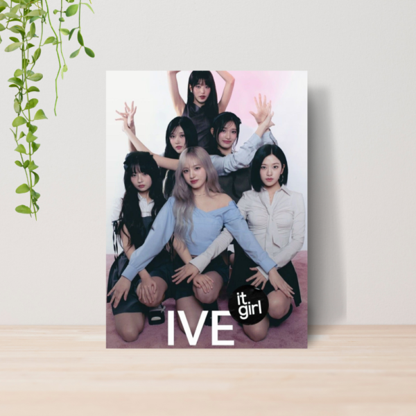 Quadro IVE Kpop Girl Group A4 | Placa MDF 06