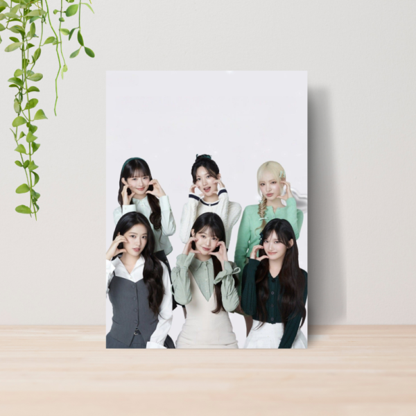 Quadro IVE Kpop Girl Group A4 | Placa MDF 09