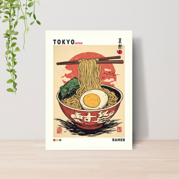 Quadro Decorativo Japão Arte Oriental A4 MDF 17