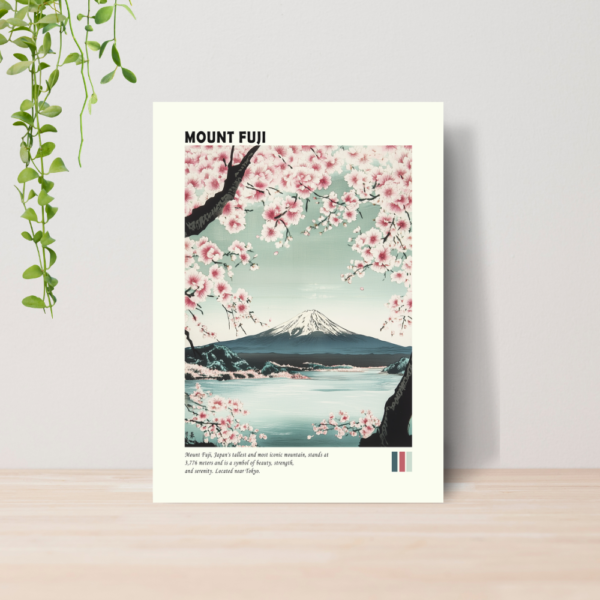 Quadro Decorativo Japão Arte Oriental A4 MDF 23