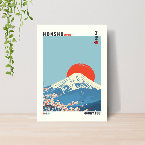 Quadro Decorativo Japão Arte Oriental A4 MDF 24