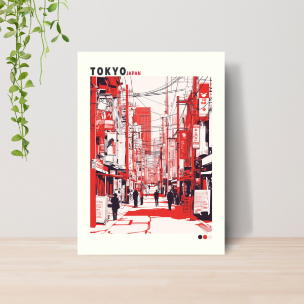 Quadro Decorativo Japão Arte Oriental A4 MDF 03