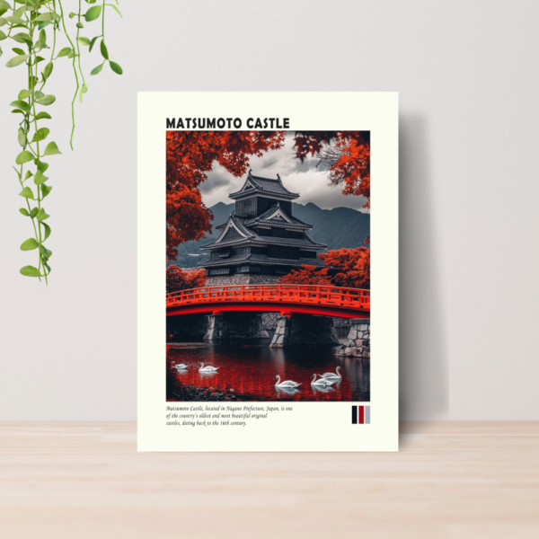 Quadro Decorativo Japão Arte Oriental A4 MDF 30