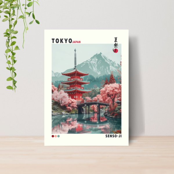 Quadro Decorativo Japão Arte Oriental A4 MDF 06