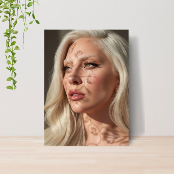 Quadro Lady Gaga Pop Art Music Diva A4 | Placa MDF 05