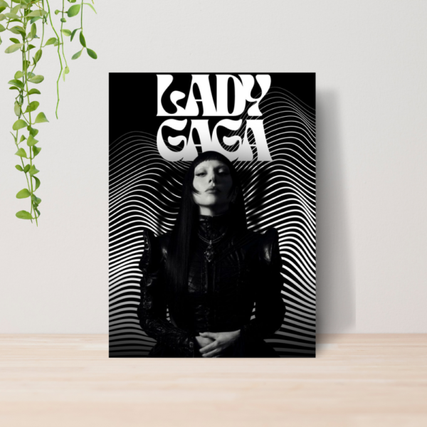 Quadro Lady Gaga Pop Art Music Diva A4 | Placa MDF 09
