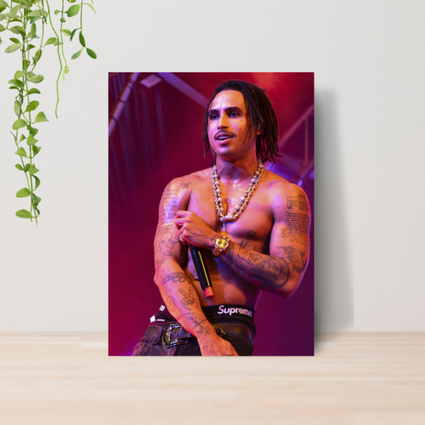 Quadro Decorativo Matuê Trap Rap Nacional A4 MDF 07