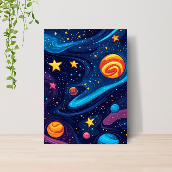 Quadro Decorativo Nasa Espaço Astronomia A4 MDF 03