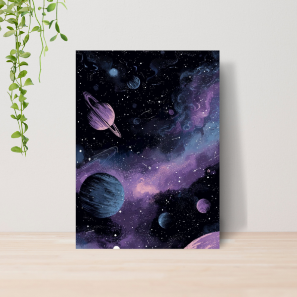 Quadro Decorativo Nasa Espaço Astronomia A4 MDF 05