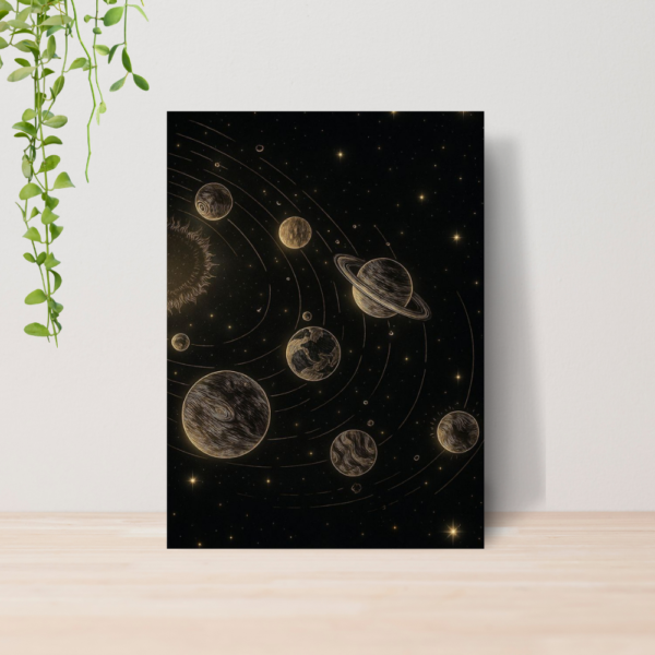 Quadro Decorativo Nasa Espaço Astronomia A4 MDF 06