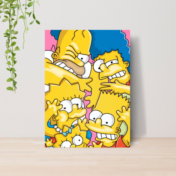 Quadro Decorativo Os Simpsons Desenho Geek A4 MDF 04