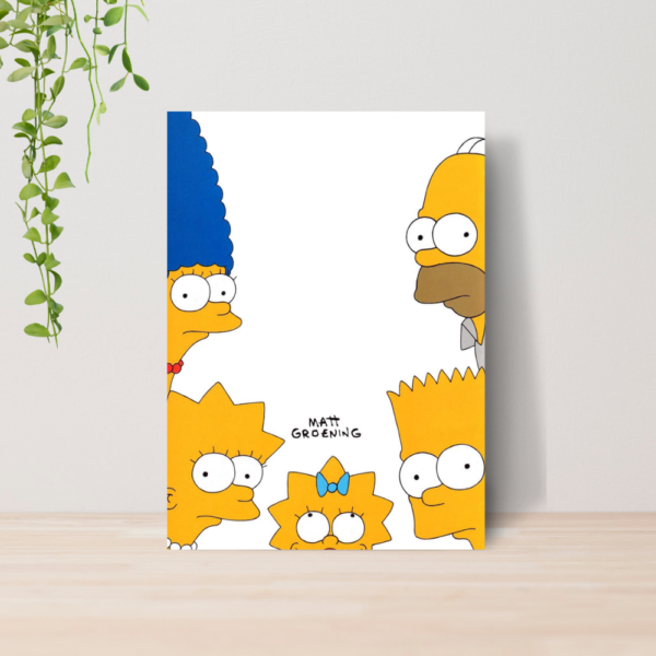 Quadro Decorativo Os Simpsons Desenho Geek A4 MDF 05