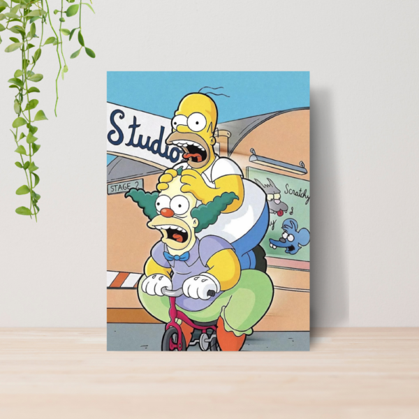 Quadro Decorativo Os Simpsons Desenho Geek A4 MDF 06