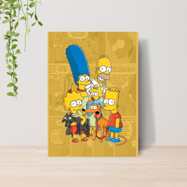 Quadro Decorativo Os Simpsons Desenho Geek A4 MDF 07