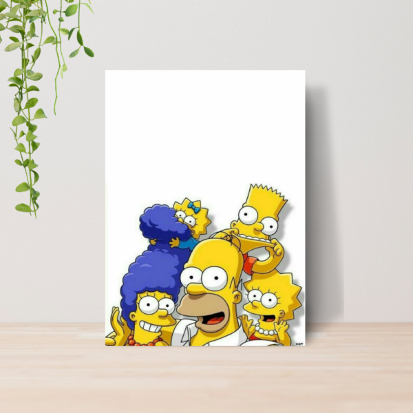 Quadro Decorativo Os Simpsons Desenho Geek A4 MDF 08