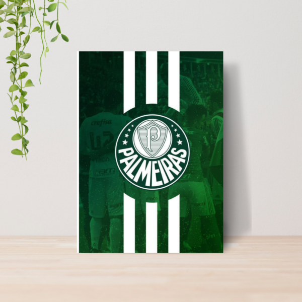 Quadro Decorativo Palmeiras Time Futebol Escudo A4 MDF 02