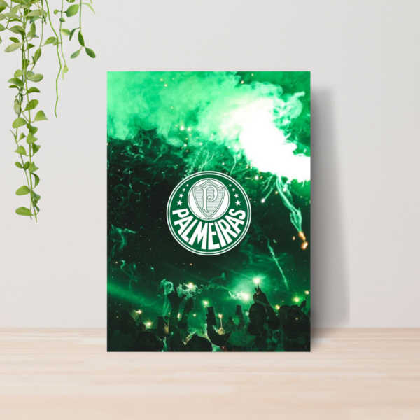 Quadro Decorativo Palmeiras Time Futebol Escudo A4 MDF 03