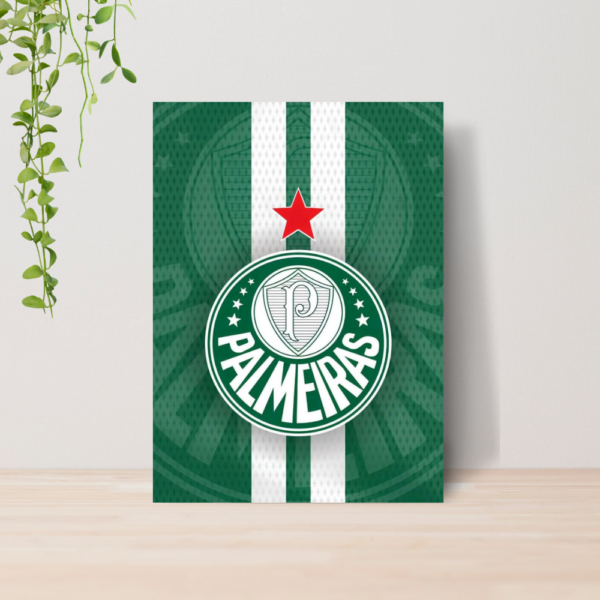 Quadro Decorativo Palmeiras Time Futebol Escudo A4 MDF 07