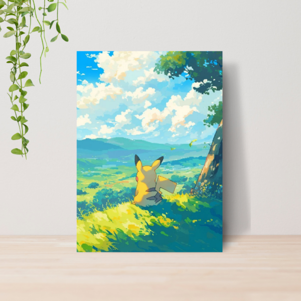 Quadro Decorativo Pikachu Pokemon Anime Gamer A4 MDF 04