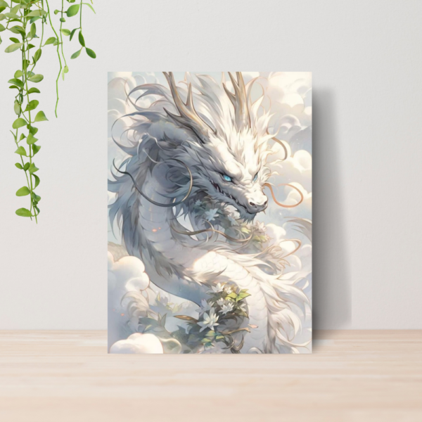 Quadro Dragões Fantasia RPG A4 | Placa MDF 01