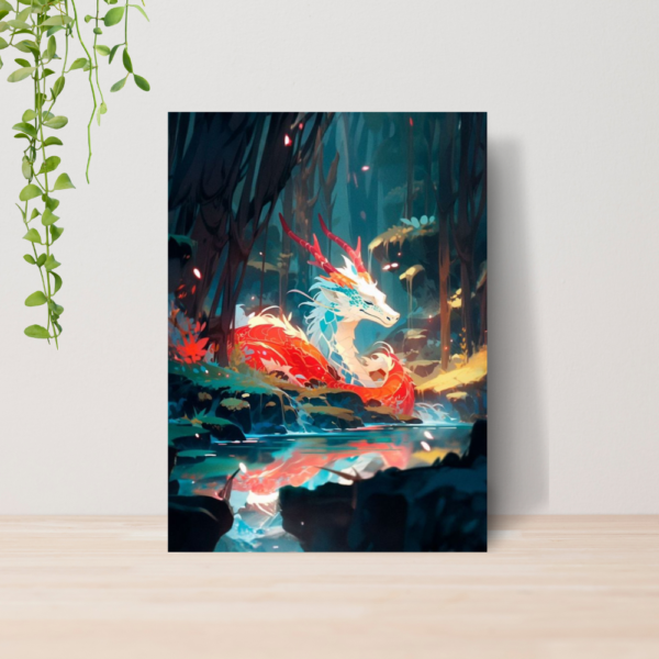 Quadro Dragões Fantasia RPG A4 | Placa MDF 10