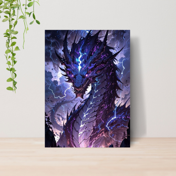 Quadro Dragões Fantasia RPG A4 | Placa MDF 04