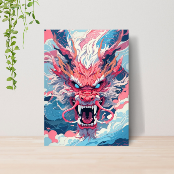 Quadro Dragões Fantasia RPG A4 | Placa MDF 05