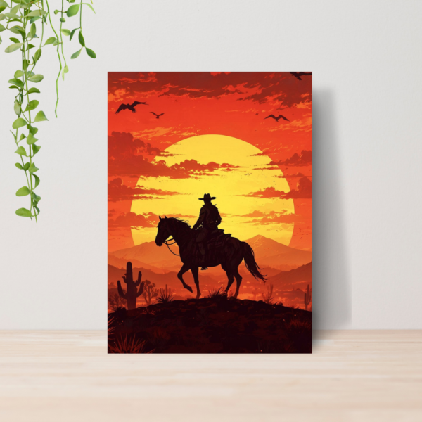 Quadro Decorativo Red Dead Redemption 2 Jogo Gamer A4 MDF 06