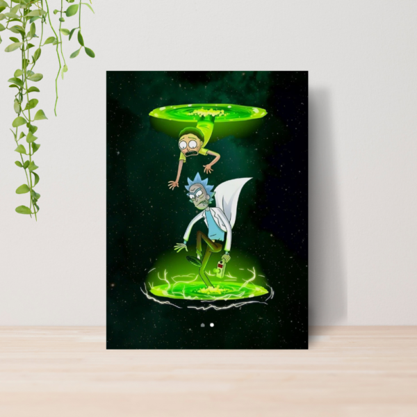 Quadro Decorativo Rick E Morty Desenho Geek Adult Swim 01