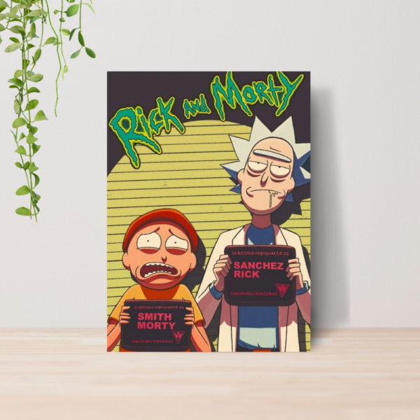 Quadro Decorativo Rick E Morty Desenho Geek Adult Swim 04