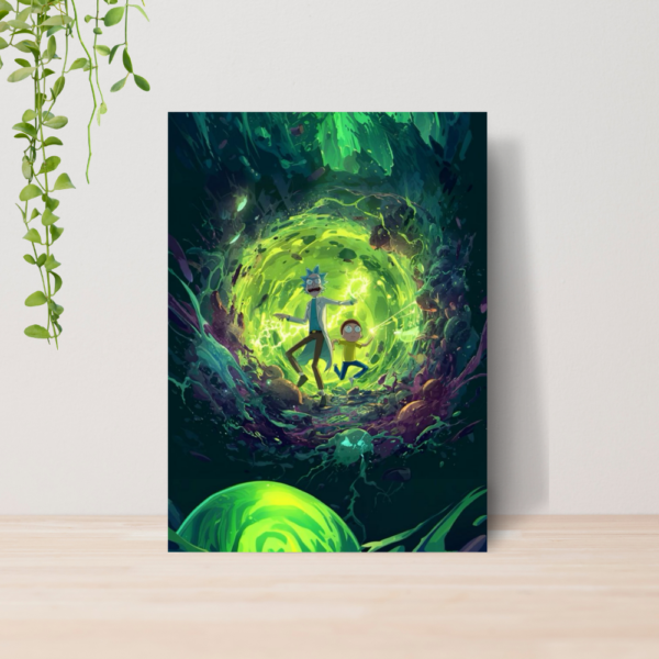 Quadro Decorativo Rick E Morty Desenho Geek Adult Swim 05