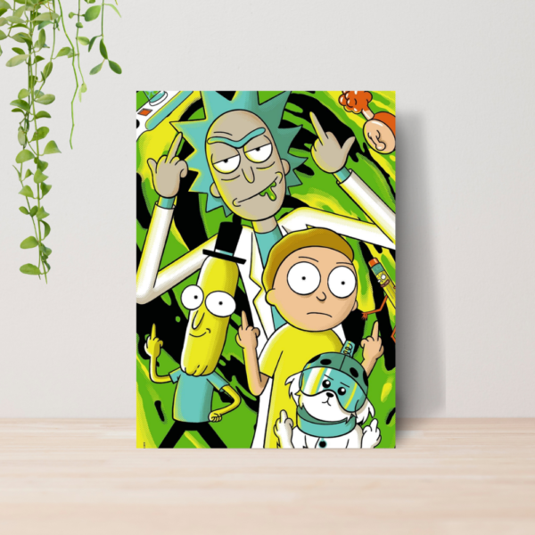 Quadro Decorativo Rick E Morty Desenho Geek Adult Swim 06