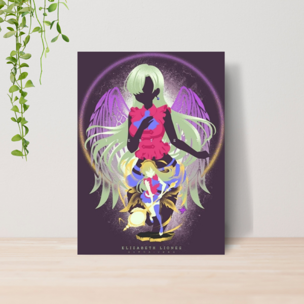 Quadro Sete Pecados Capitais Anime Manga A4 | Placa MDF 02
