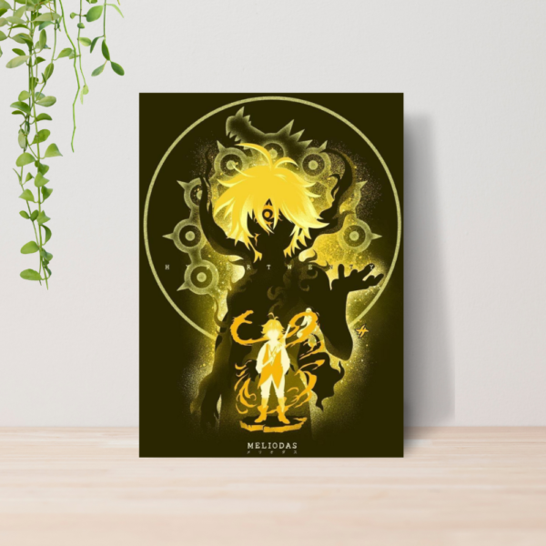 Quadro Sete Pecados Capitais Anime Manga A4 | Placa MDF 04