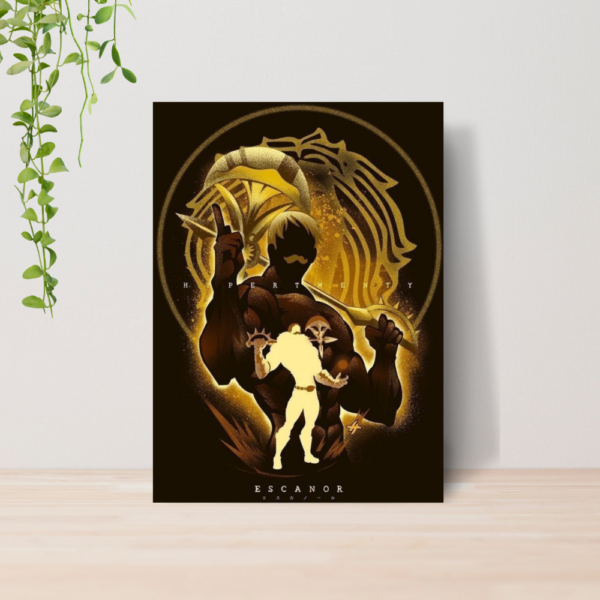 Quadro Sete Pecados Capitais Anime Manga A4 | Placa MDF 06