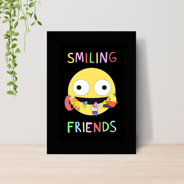 Quadro Decorativo Smiling Friends Adult Swim A4 MDF 06