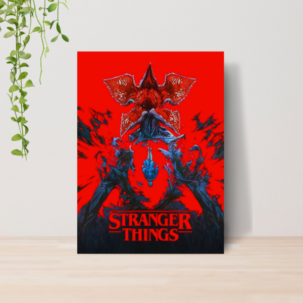 Quadro Stranger Things Serie A4 | Placa MDF 01