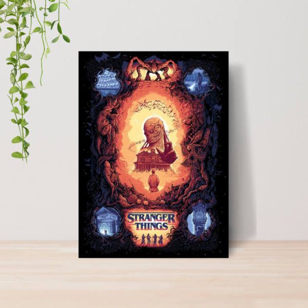 Quadro Stranger Things Serie A4 | Placa MDF 10