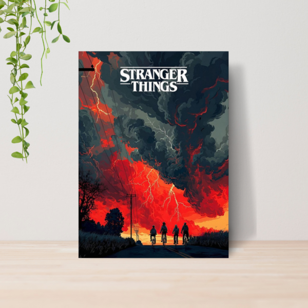 Quadro Stranger Things Serie A4 | Placa MDF 03