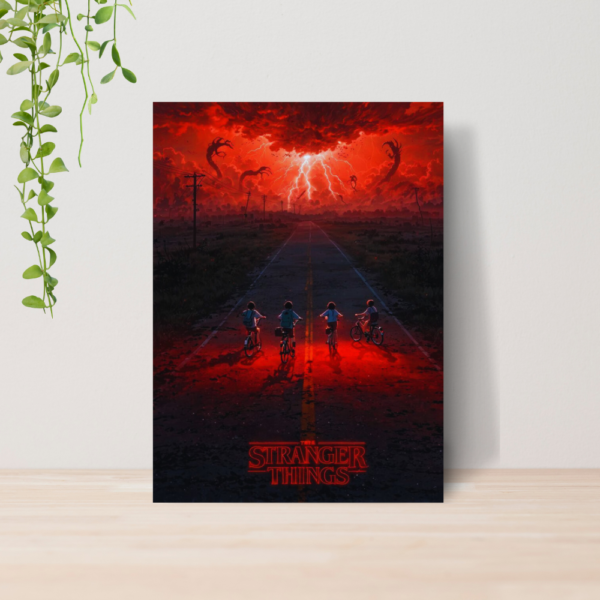 Quadro Stranger Things Serie A4 | Placa MDF 09