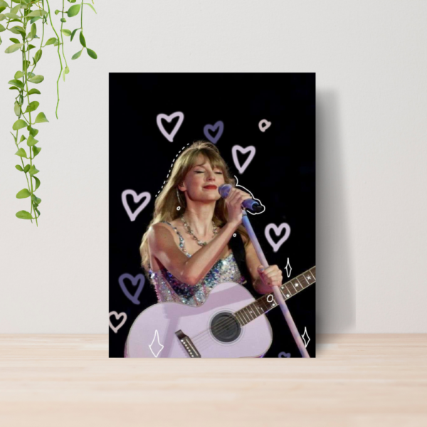 Quadro Taylor Swift The Eras Pop Music A4 | Placa MDF 07