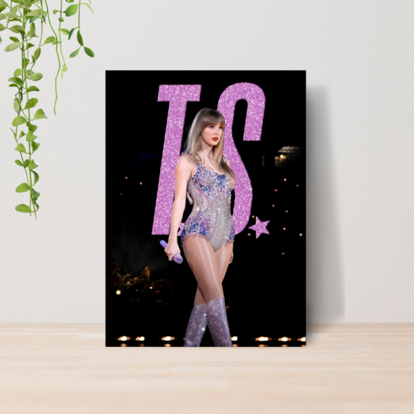 Quadro Taylor Swift The Eras Pop Music A4 | Placa MDF 08