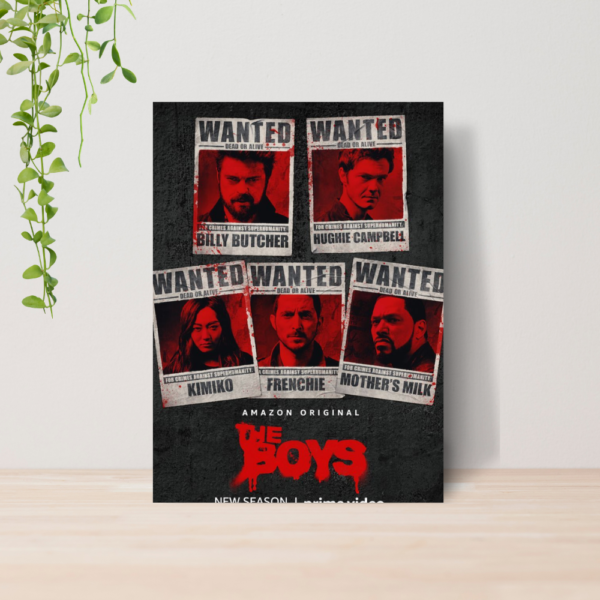 Quadro Decorativo The Boys Serie Amazon A4 MDF 10